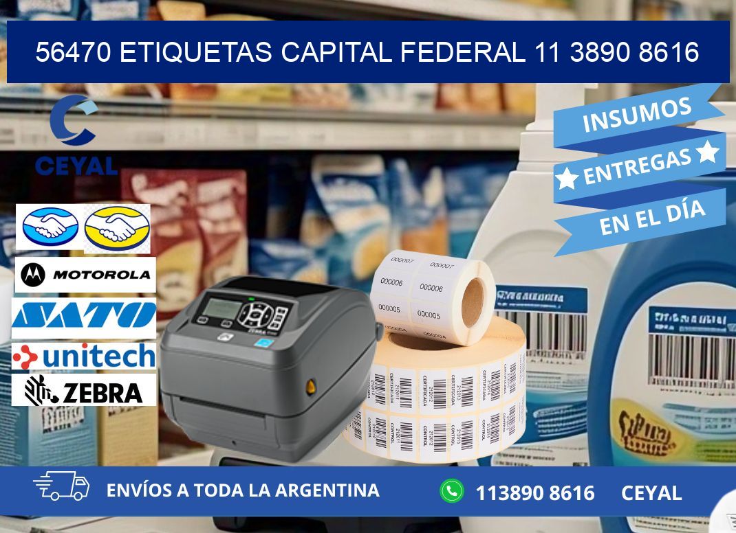 56470 ETIQUETAS CAPITAL FEDERAL 11 3890 8616