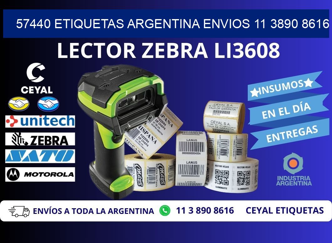 57440 ETIQUETAS ARGENTINA ENVIOS 11 3890 8616