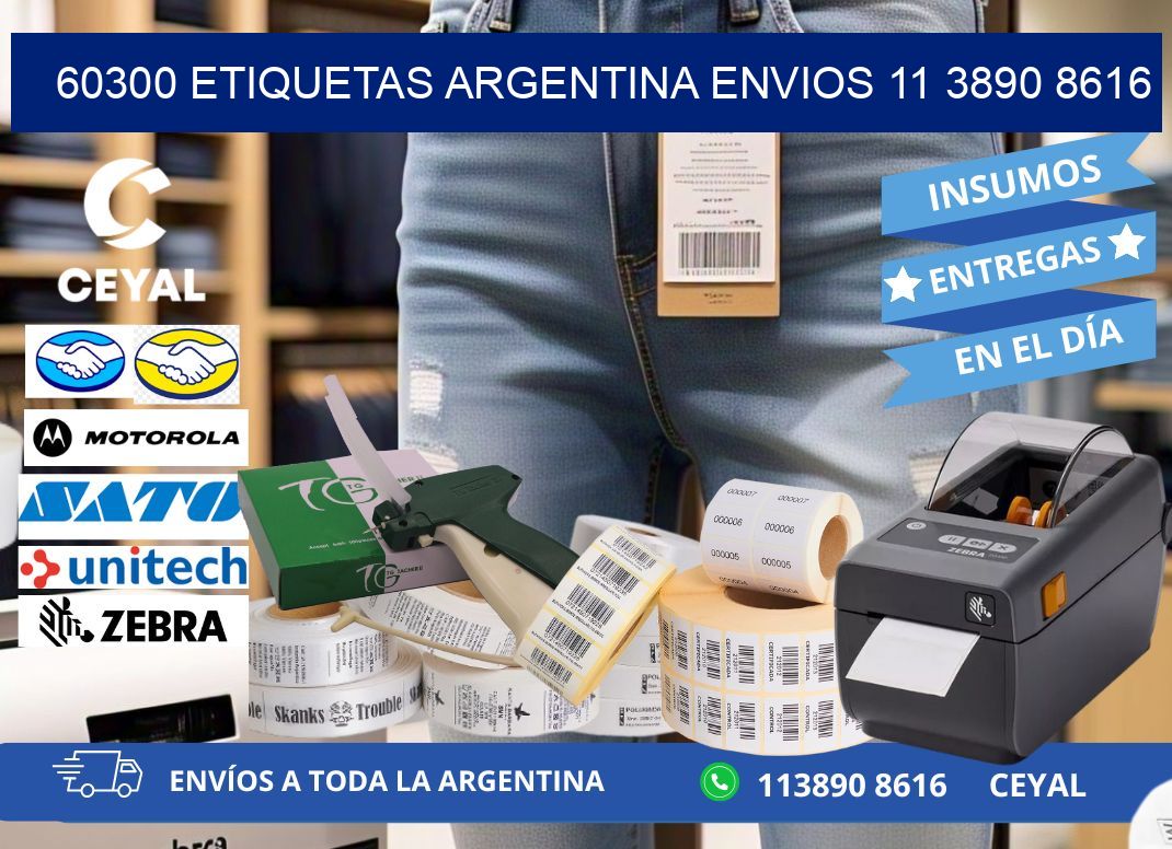 60300 ETIQUETAS ARGENTINA ENVIOS 11 3890 8616