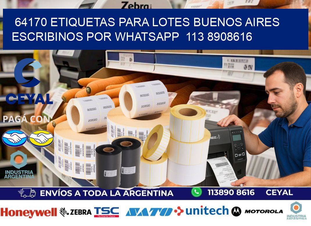 64170 ETIQUETAS PARA LOTES BUENOS AIRES ESCRIBINOS POR WHATSAPP  113 8908616