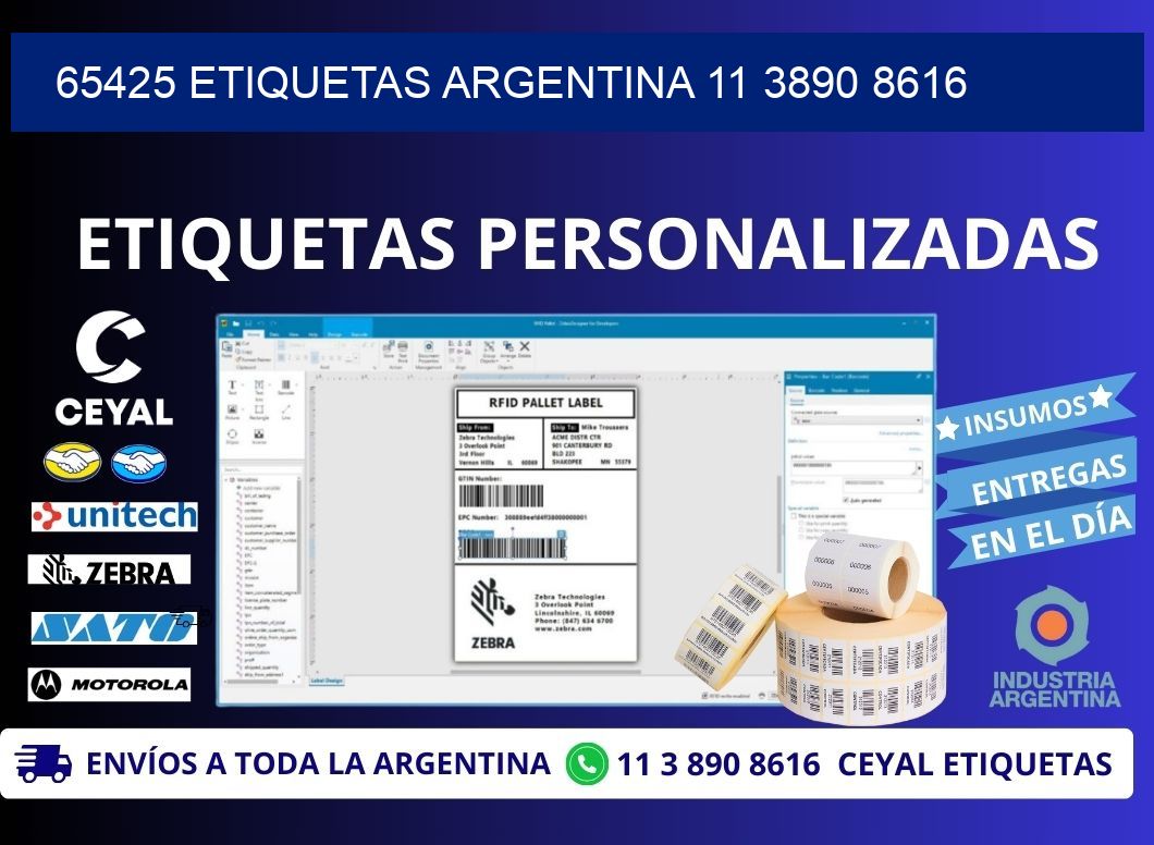 65425 ETIQUETAS ARGENTINA 11 3890 8616
