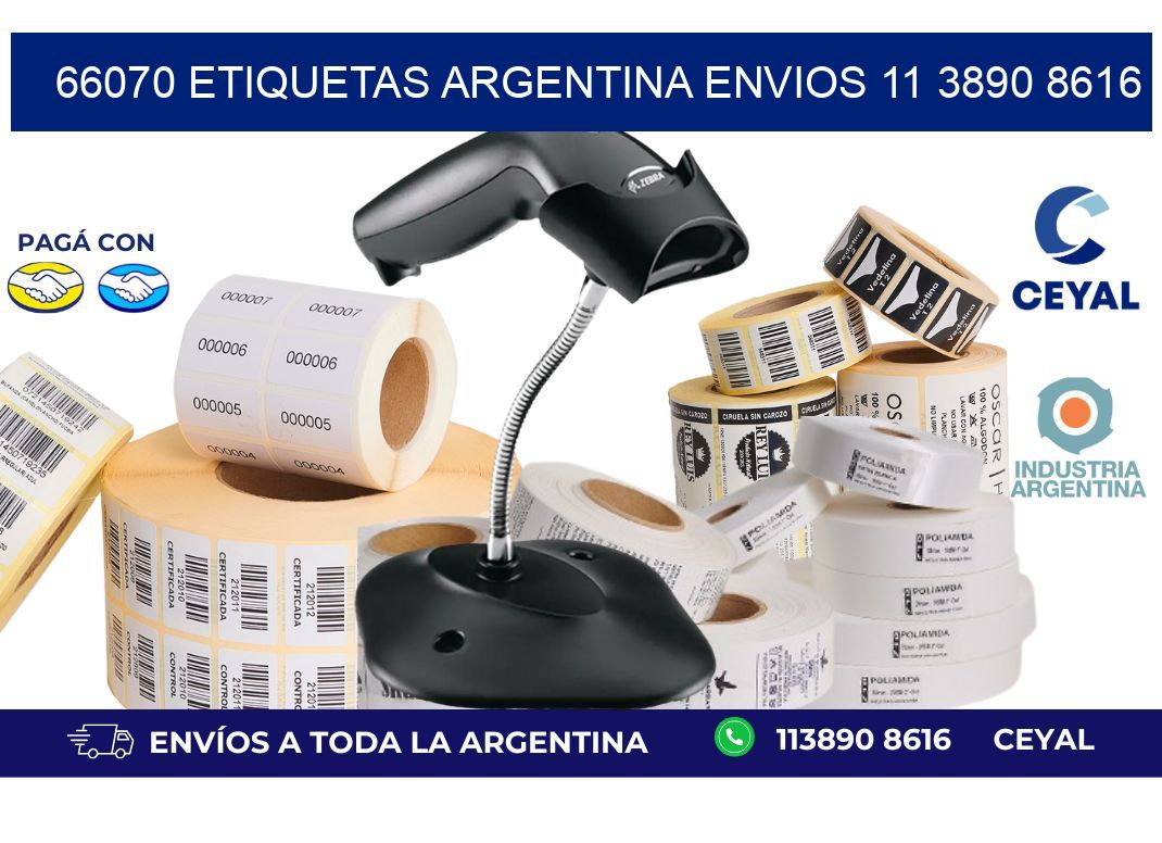 66070 ETIQUETAS ARGENTINA ENVIOS 11 3890 8616