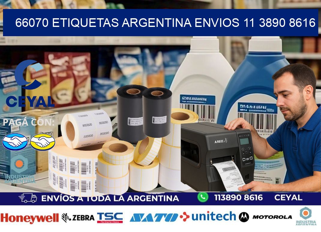 66070 ETIQUETAS ARGENTINA ENVIOS 11 3890 8616