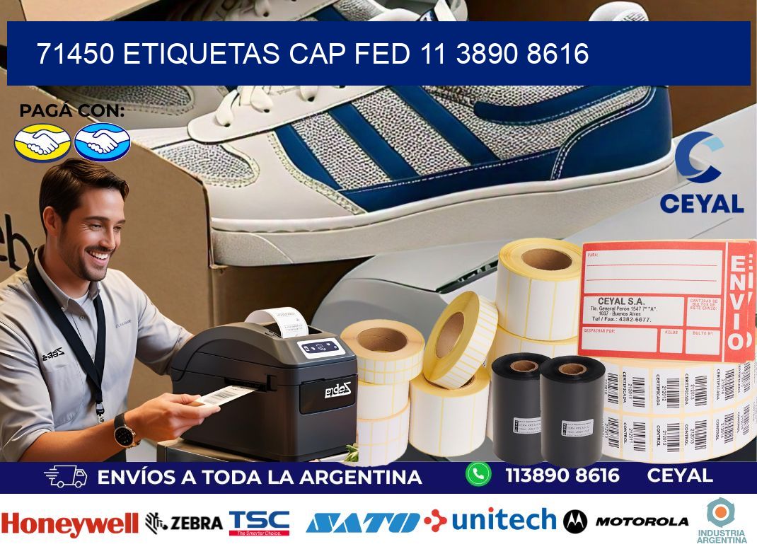 71450 ETIQUETAS CAP FED 11 3890 8616