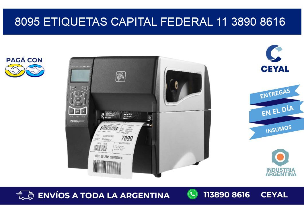 8095 ETIQUETAS CAPITAL FEDERAL 11 3890 8616