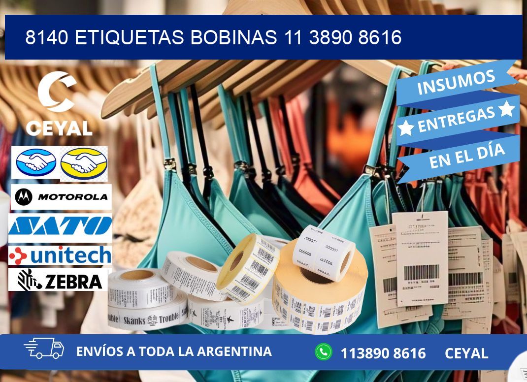 8140 ETIQUETAS BOBINAS 11 3890 8616