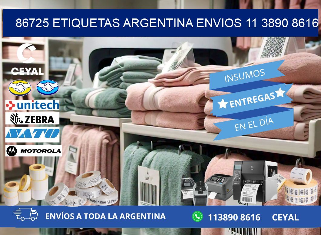86725 ETIQUETAS ARGENTINA ENVIOS 11 3890 8616
