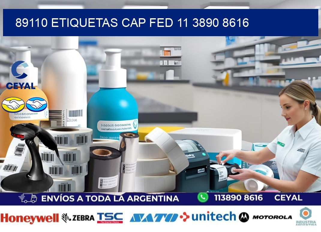 89110 ETIQUETAS CAP FED 11 3890 8616