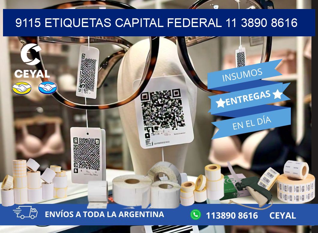9115 ETIQUETAS CAPITAL FEDERAL 11 3890 8616