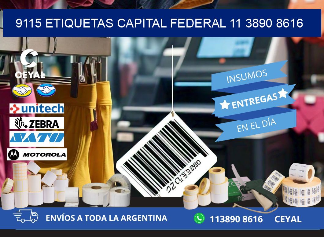 9115 ETIQUETAS CAPITAL FEDERAL 11 3890 8616