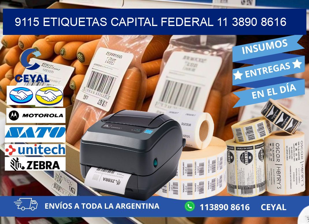 9115 ETIQUETAS CAPITAL FEDERAL 11 3890 8616