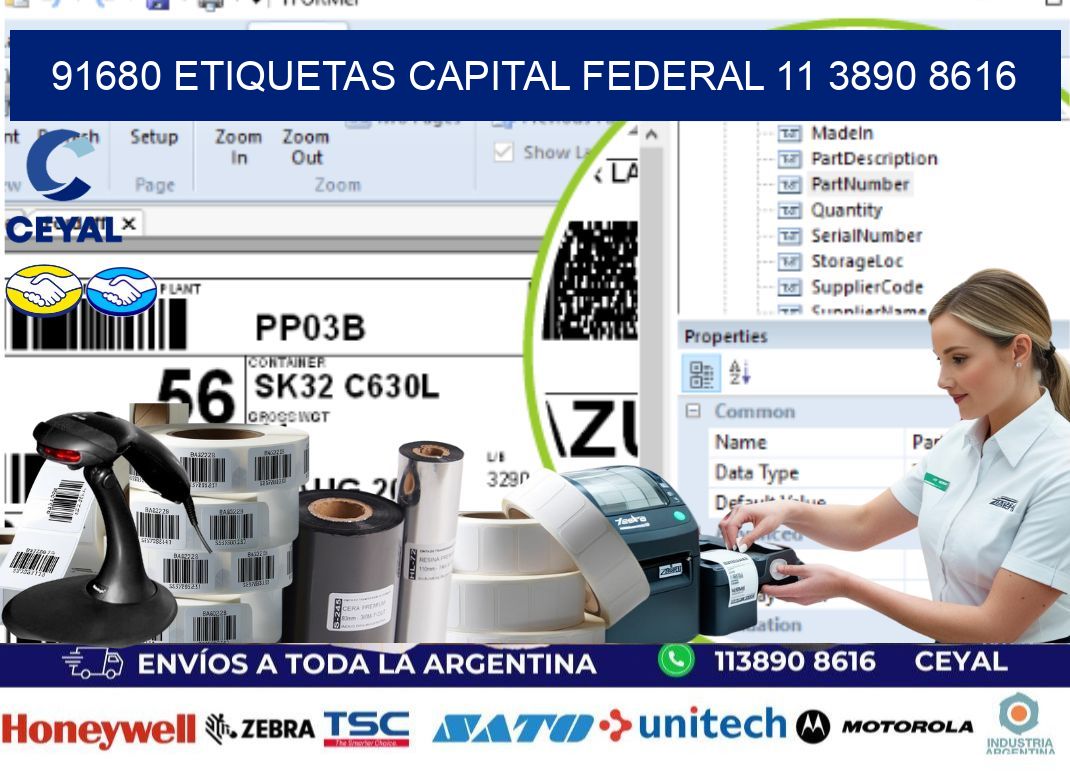 91680 ETIQUETAS CAPITAL FEDERAL 11 3890 8616