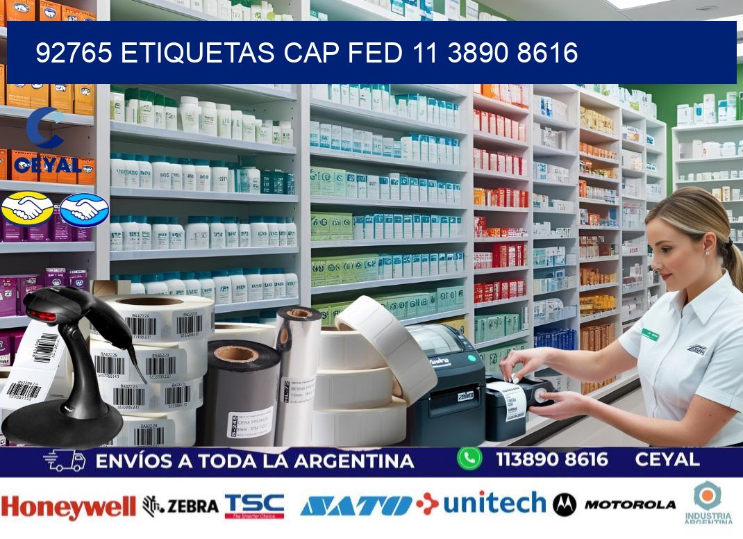 92765 ETIQUETAS CAP FED 11 3890 8616