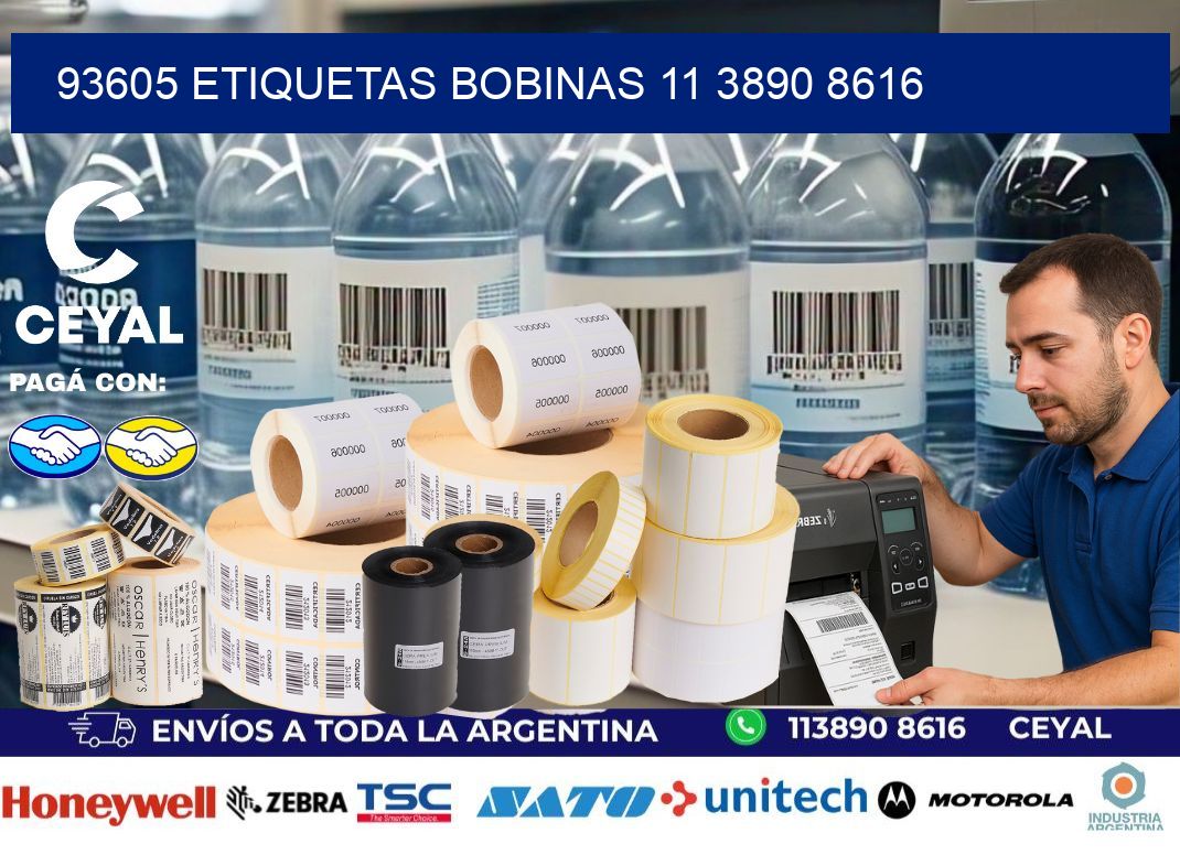 93605 ETIQUETAS BOBINAS 11 3890 8616