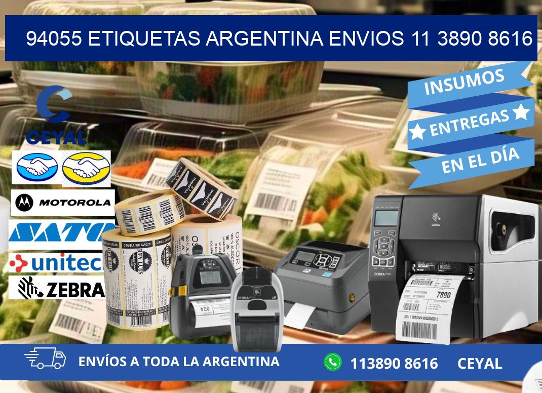 94055 ETIQUETAS ARGENTINA ENVIOS 11 3890 8616