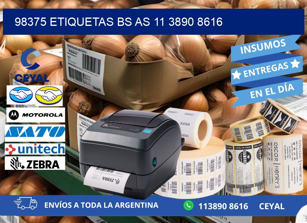 98375 ETIQUETAS BS AS 11 3890 8616