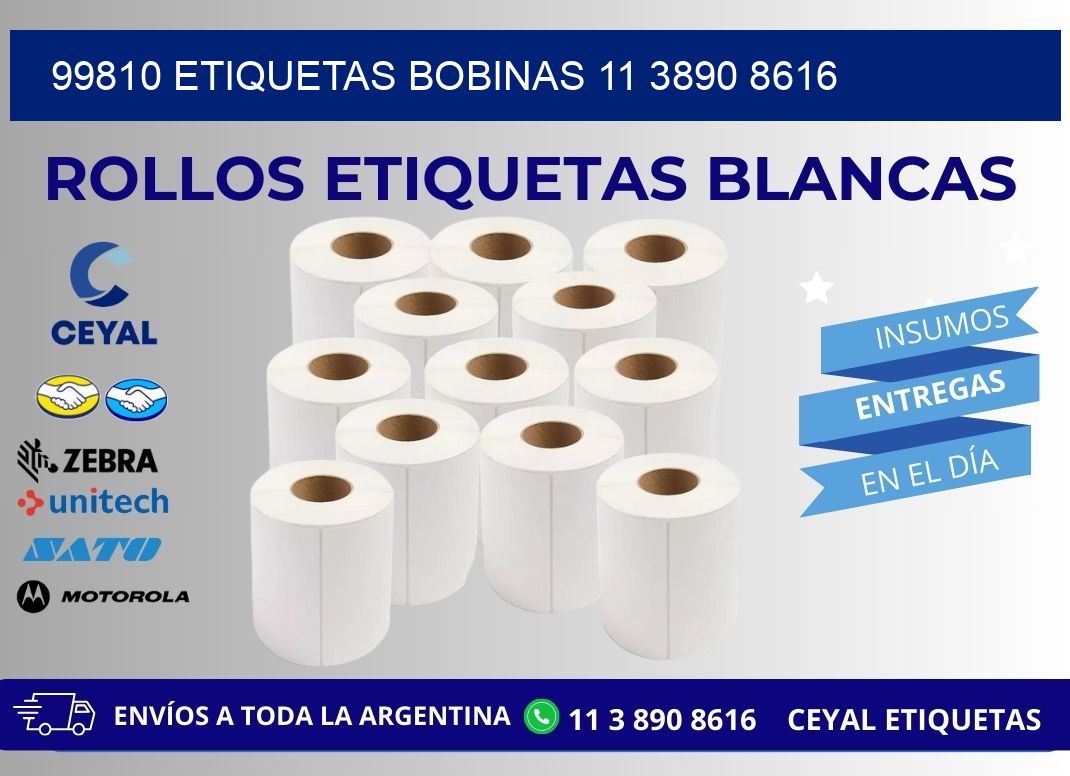 99810 ETIQUETAS BOBINAS 11 3890 8616