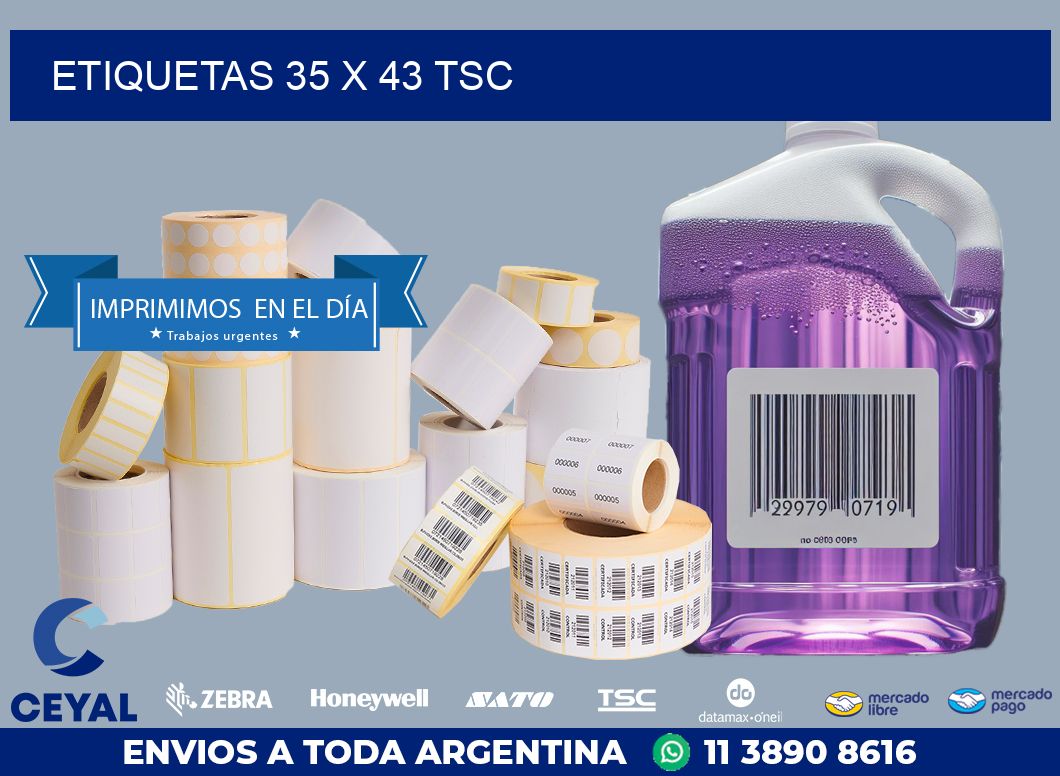 ETIQUETAS 35 x 43 TSC