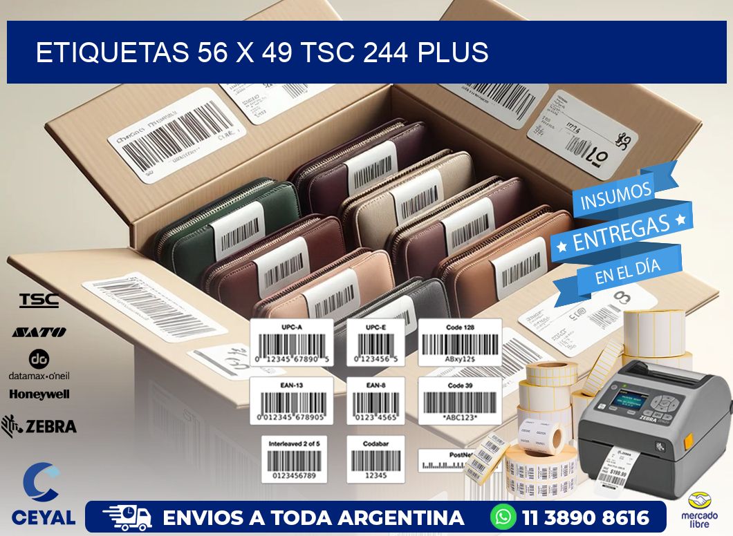 ETIQUETAS 56 x 49 TSC 244 PLUS