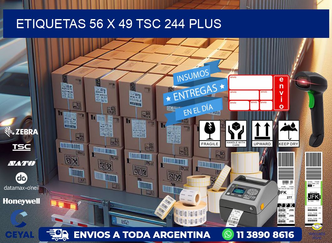 ETIQUETAS 56 x 49 TSC 244 PLUS