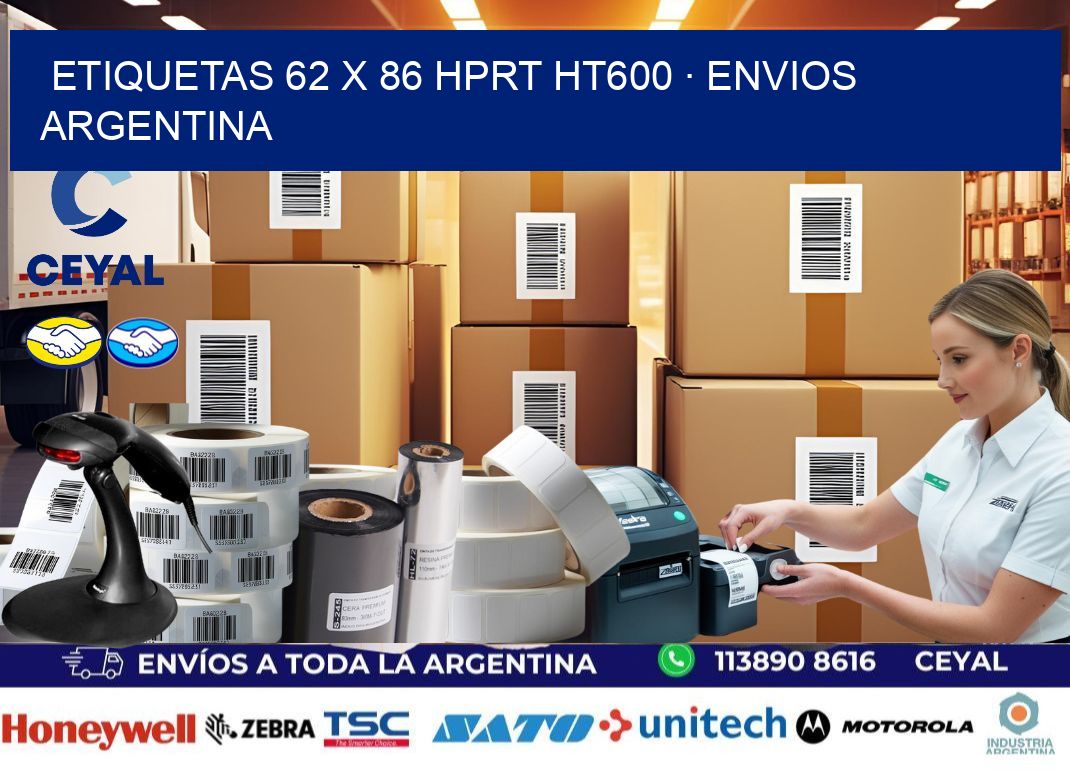 ETIQUETAS 62 x 86 HPRT HT600 · ENVIOS ARGENTINA