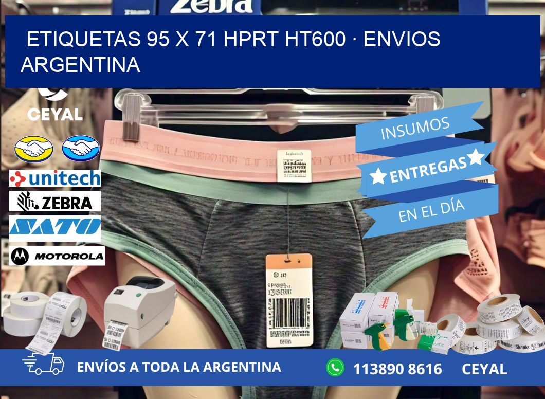 ETIQUETAS 95 x 71 HPRT HT600 · ENVIOS ARGENTINA