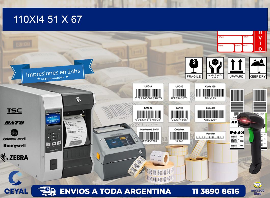 110Xi4 51 x 67