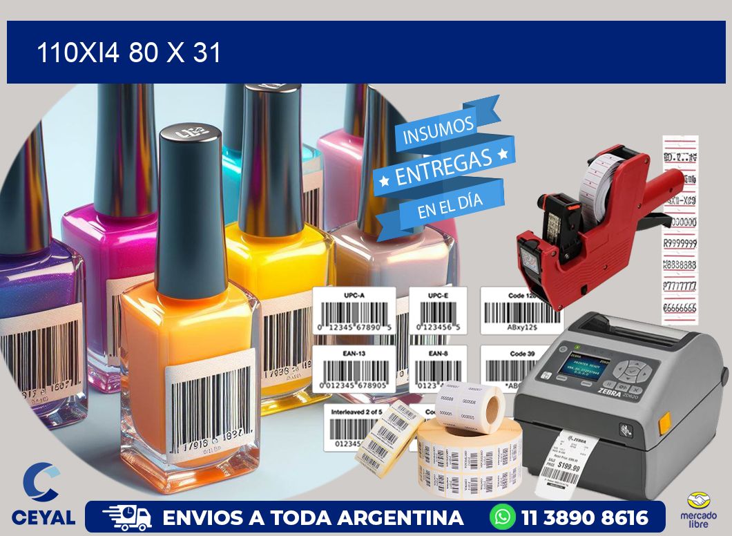 110Xi4 80 x 31