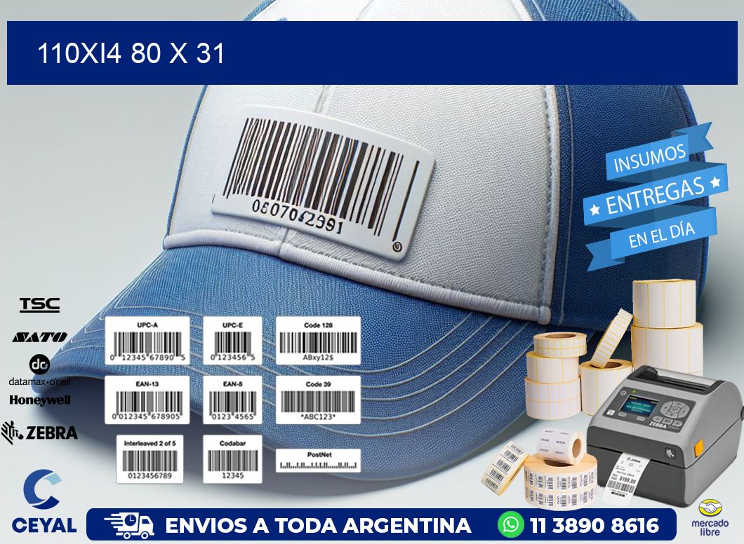 110Xi4 80 x 31