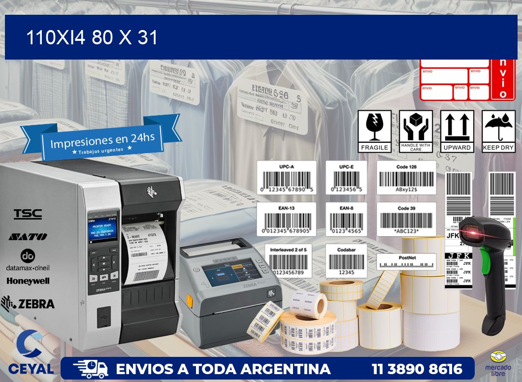 110Xi4 80 x 31