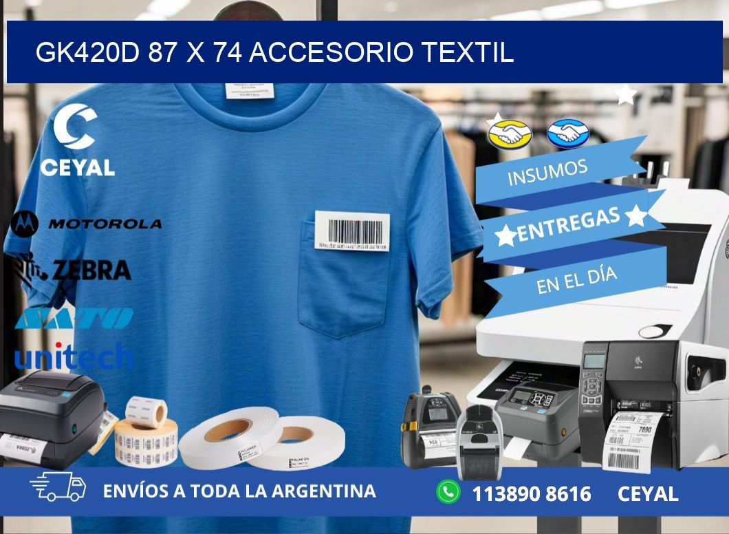 GK420D 87 x 74 ACCESORIO TEXTIL