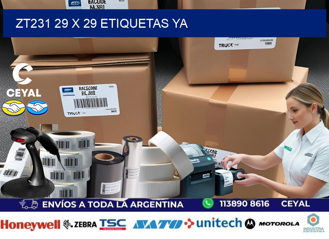 ZT231 29 x 29 ETIQUETAS YA