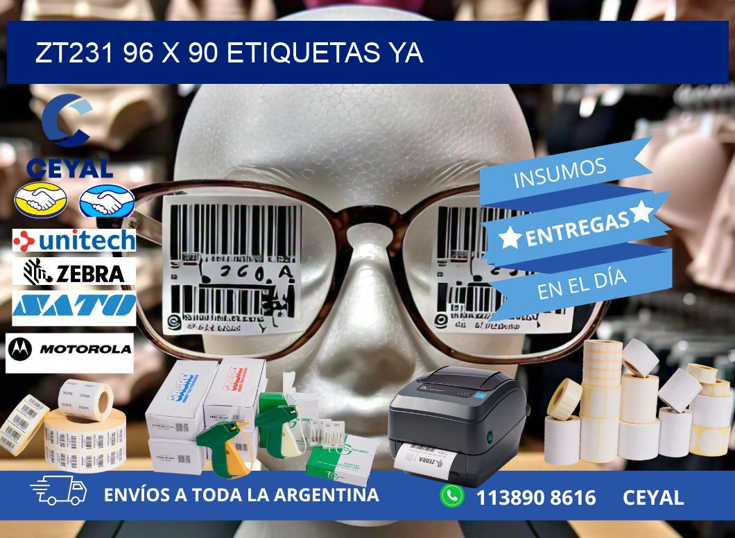 ZT231 96 x 90 ETIQUETAS YA