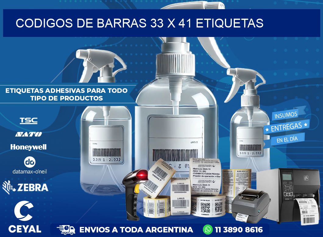 codigos de barras 33 x 41 etiquetas