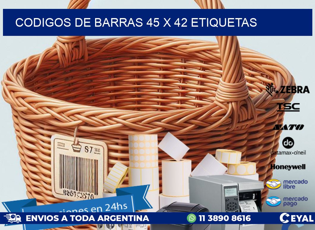 codigos de barras 45 x 42 etiquetas