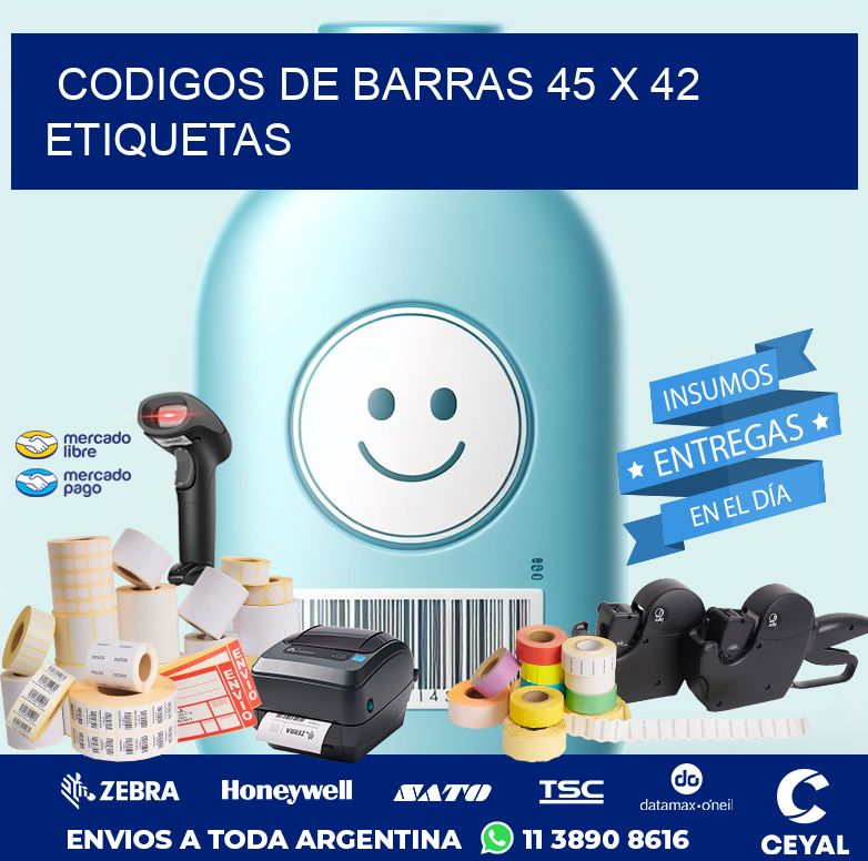 codigos de barras 45 x 42 etiquetas
