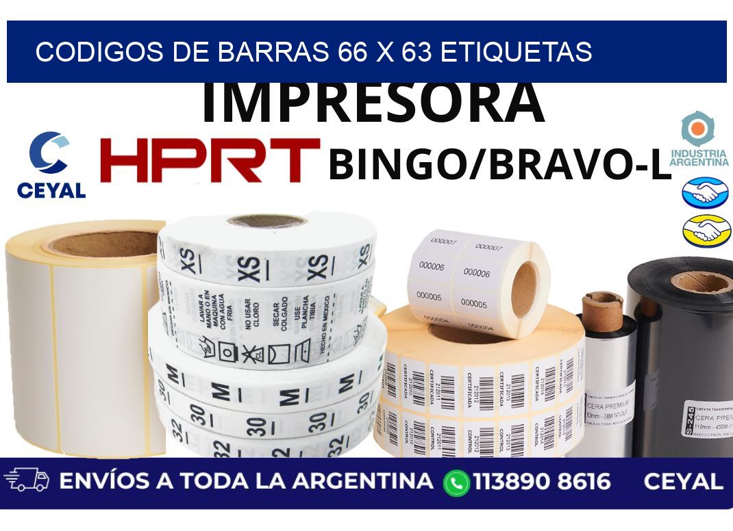 codigos de barras 66 x 63 etiquetas
