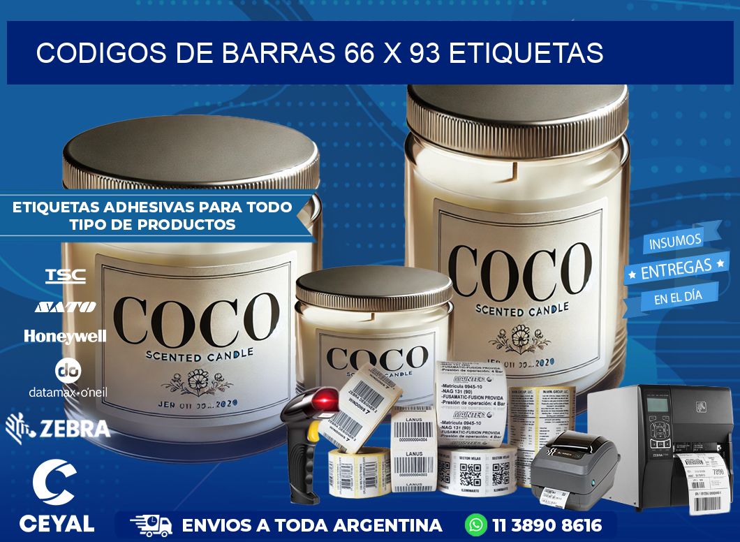 codigos de barras 66 x 93 etiquetas