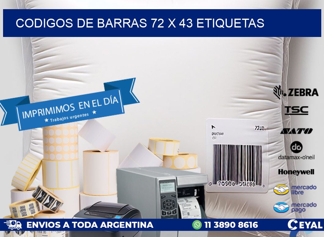 codigos de barras 72 x 43 etiquetas