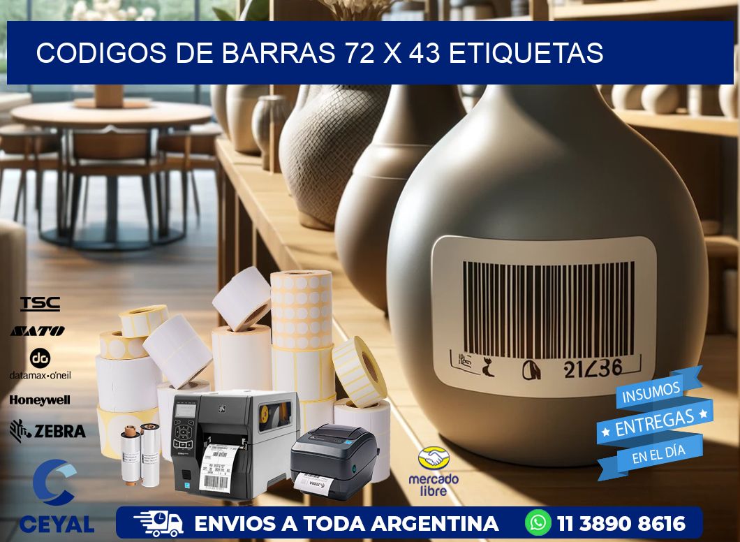 codigos de barras 72 x 43 etiquetas