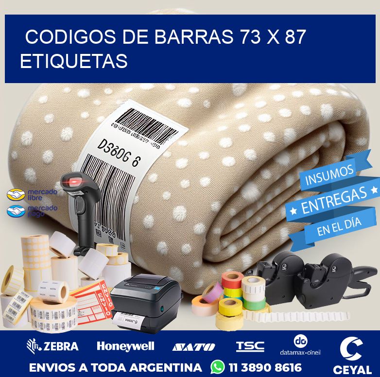codigos de barras 73 x 87 etiquetas