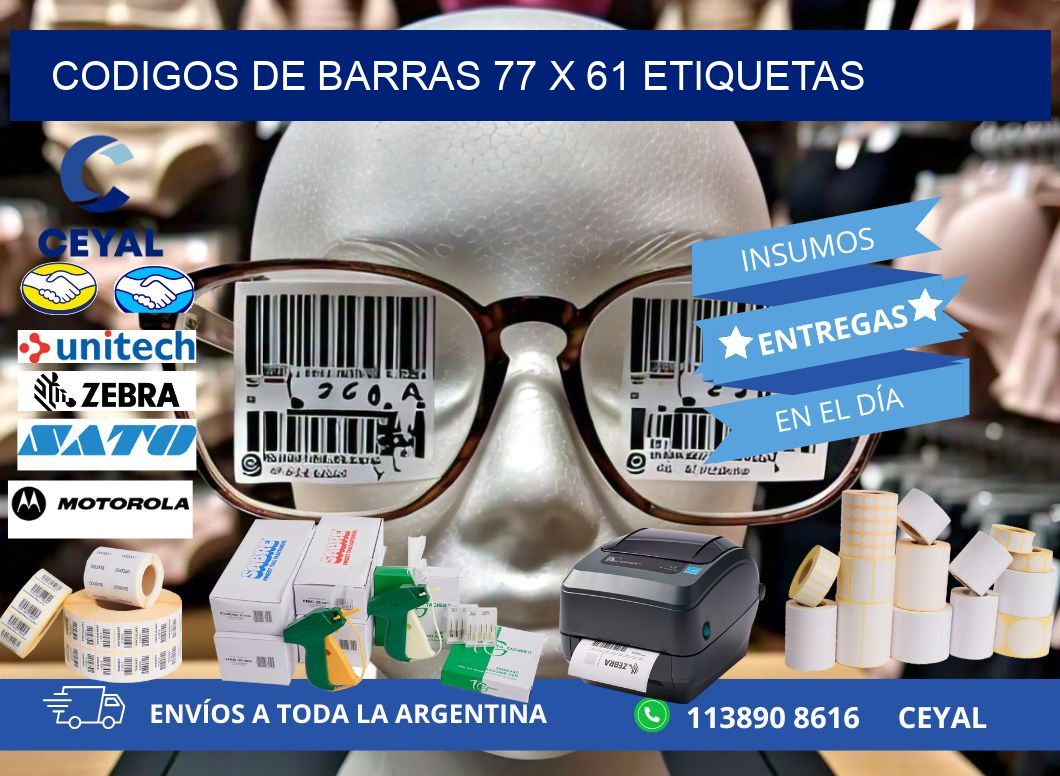 codigos de barras 77 x 61 etiquetas