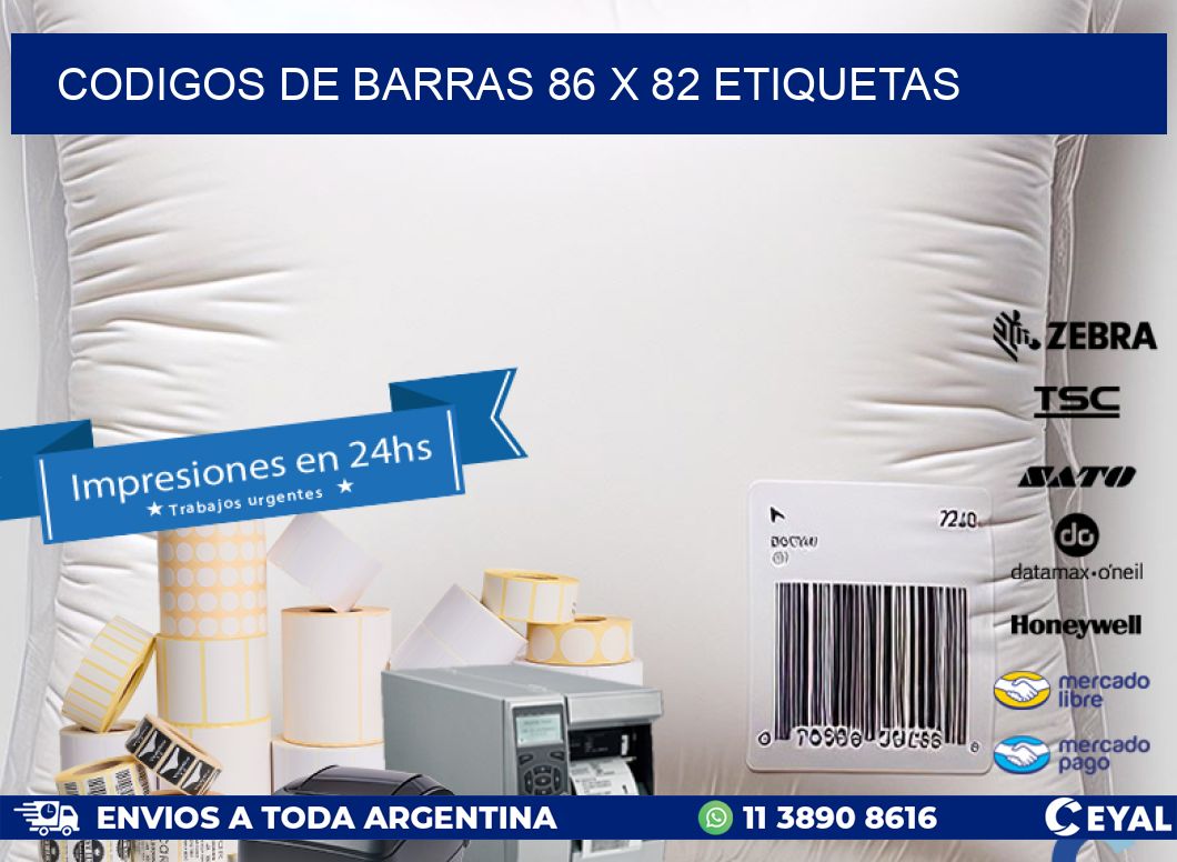 codigos de barras 86 x 82 etiquetas