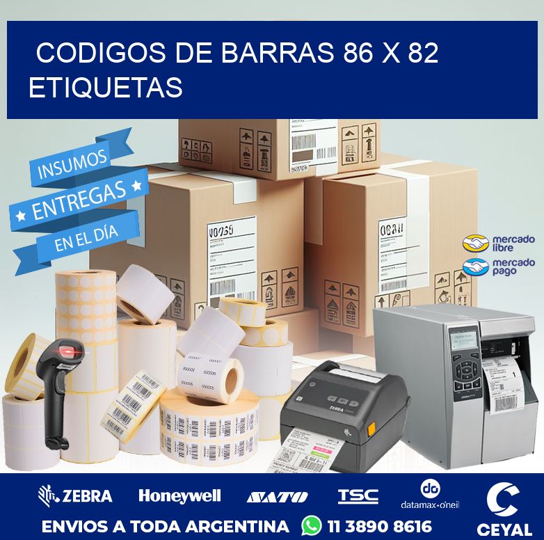 codigos de barras 86 x 82 etiquetas