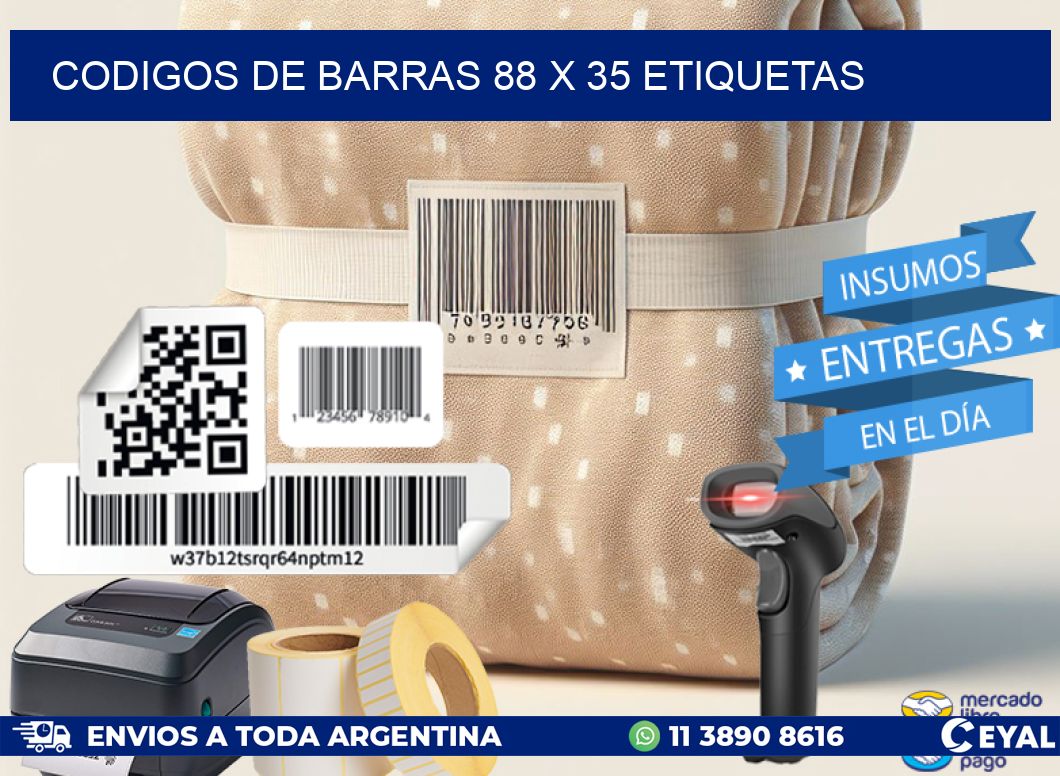 codigos de barras 88 x 35 etiquetas