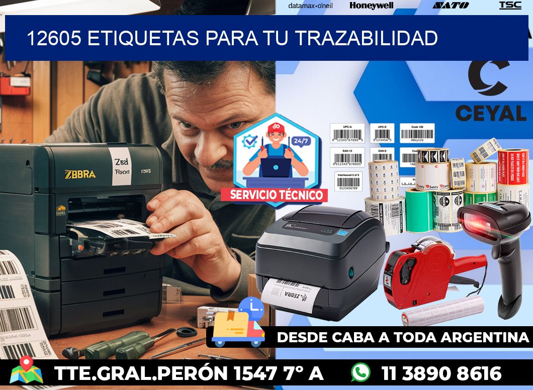 12605 etiquetas para tu trazabilidad