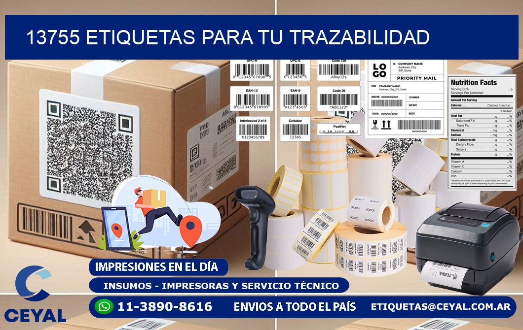 13755 etiquetas para tu trazabilidad