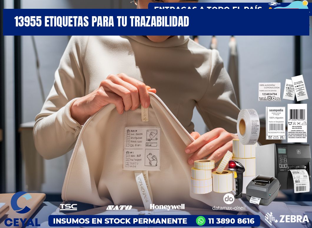 13955 etiquetas para tu trazabilidad