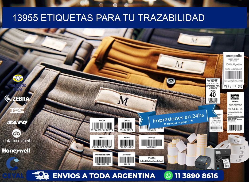 13955 etiquetas para tu trazabilidad