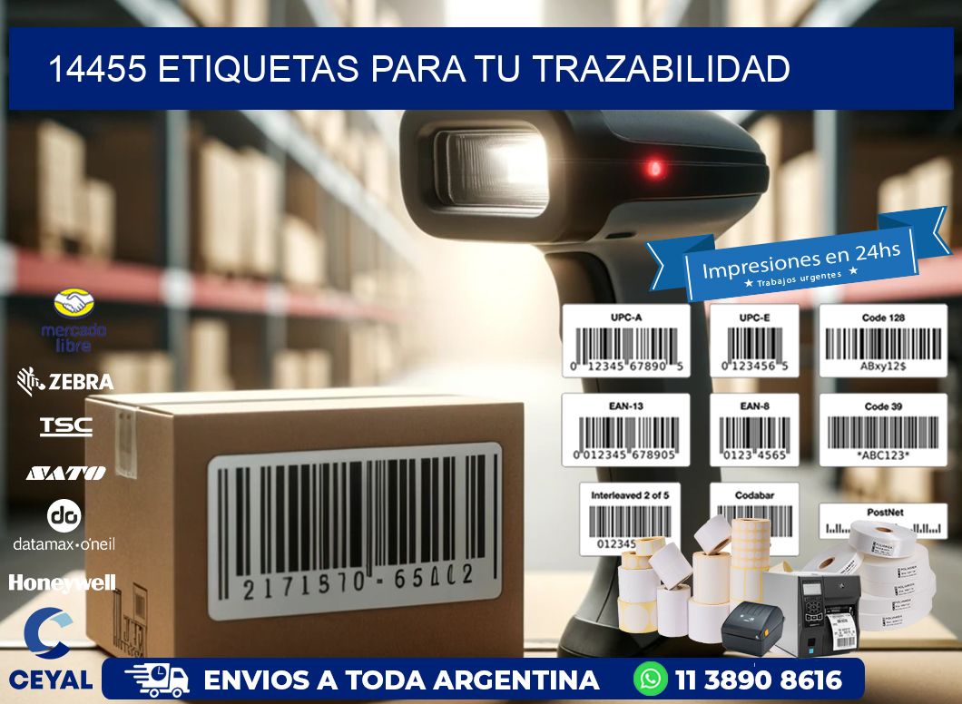 14455 etiquetas para tu trazabilidad